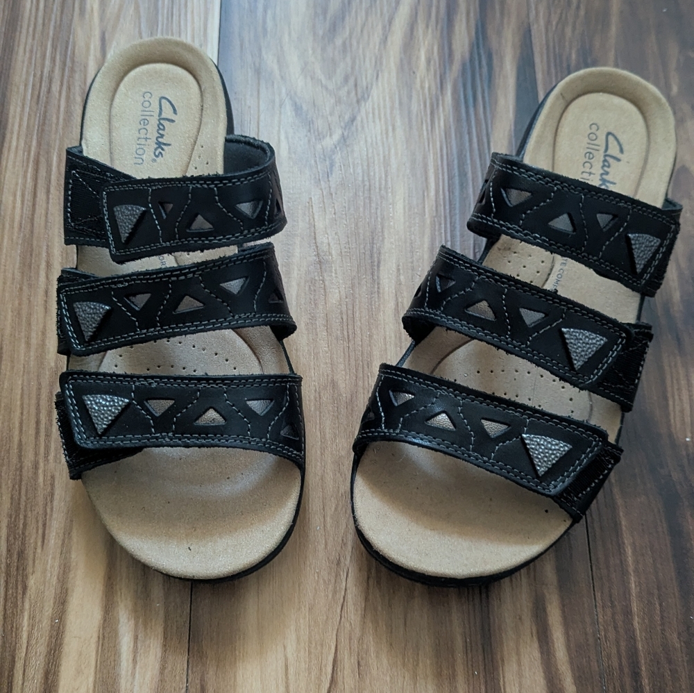 Clarks Laurieann Emma Women's Leather Flat Sandals